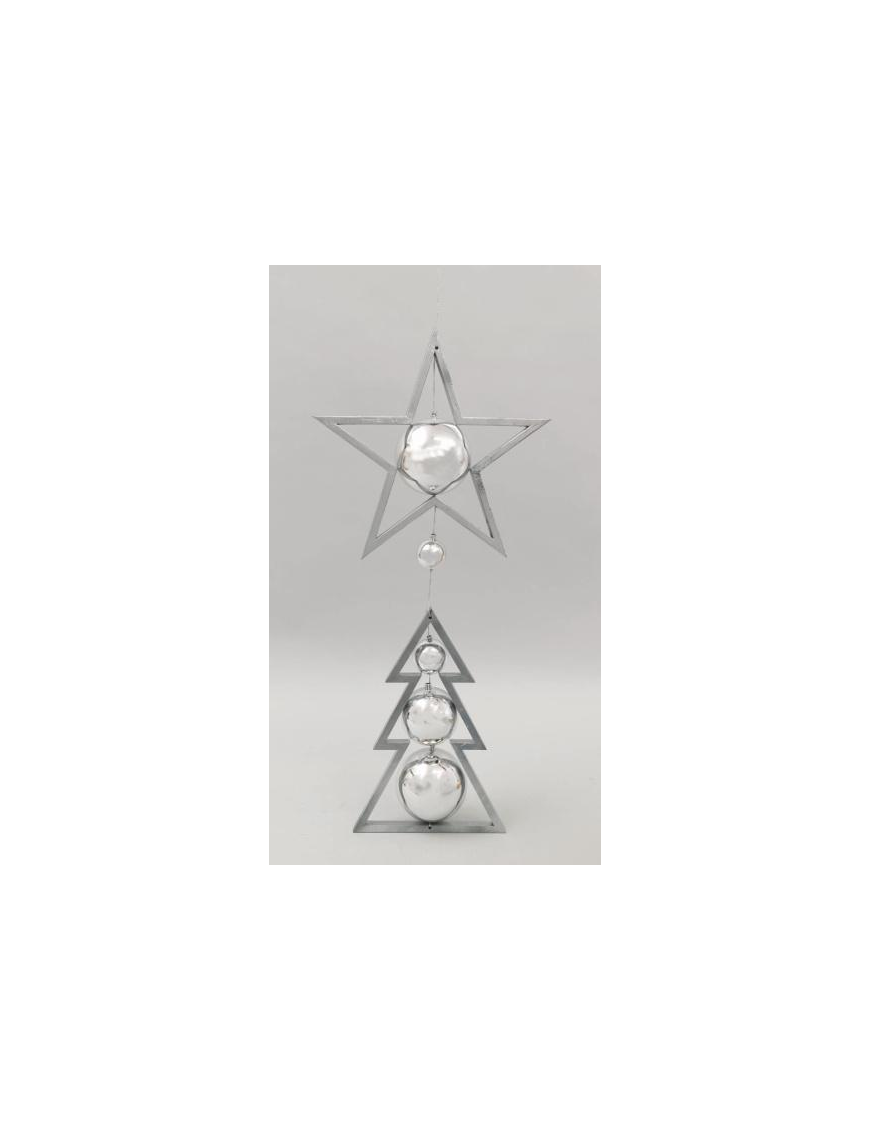 SILVER PVC PENDANT 70cm