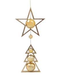 PENDENTE PVC ORO 70cm