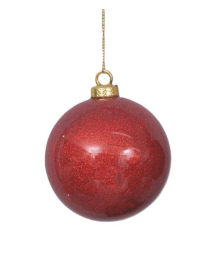 SFERA BRILLANTE ROSSO 80mm