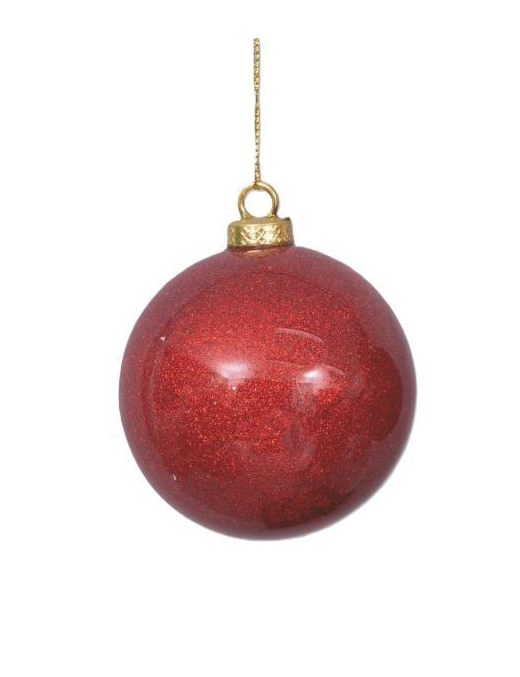 SFERA BRILLANTE ROSSO 80mm