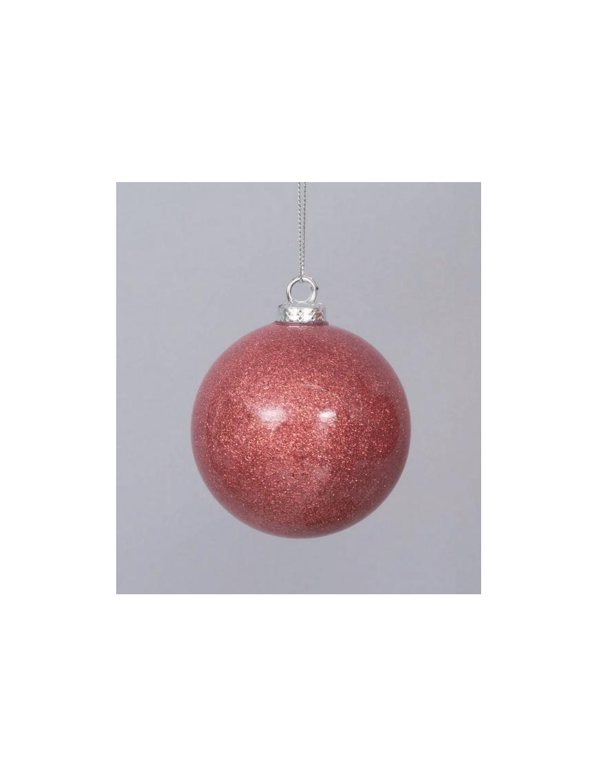 SFERA BRILLANTE ROSA 80mm