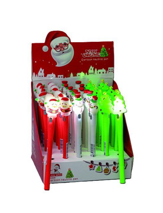 16cm PEN WITH CHRISTMAS SUBJECTS