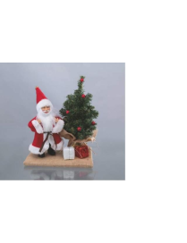 SANTA CLAUS WITH TREE 24x19x32cm