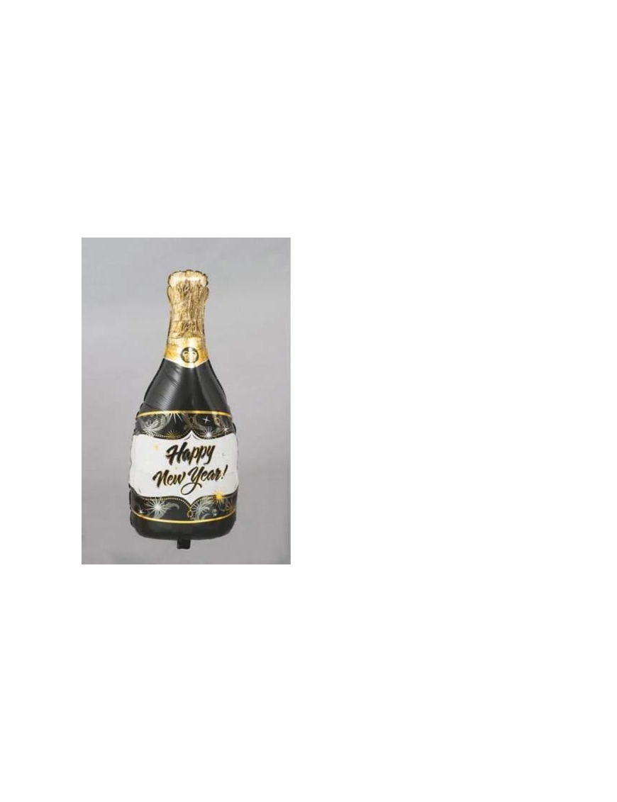 INFLATABLE HELIUM BALLOON 85cm WITH BOTTLE OF SPARKLING WINE