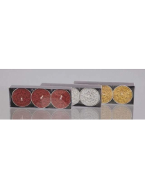 TEA-LIGHT GLITTER 3 pieces
