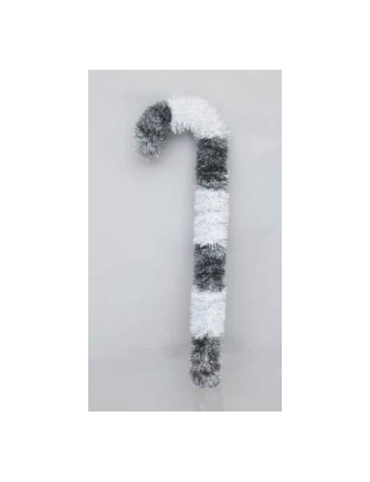 BASTONE 70cm IN FILO ARGENTO/BIANCO