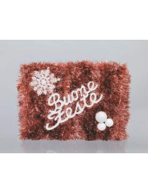 PANEL 40x30cm IN PINK/WHITE THREAD