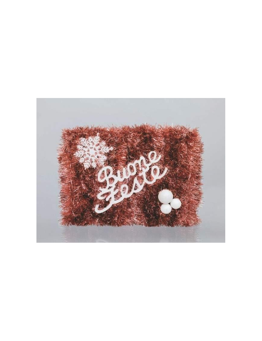 PANEL 40x30cm IN PINK/WHITE THREAD