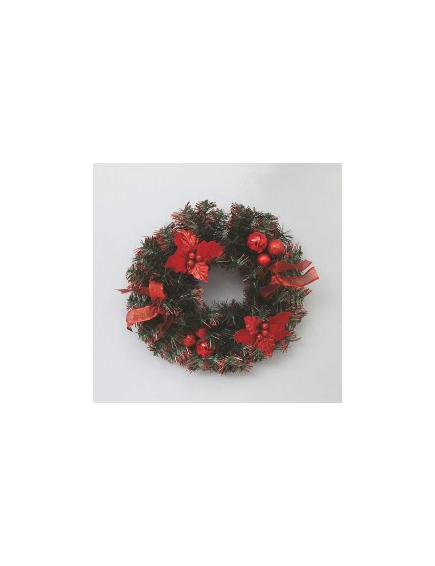 STARS+BALLS RED CROWN 30cm