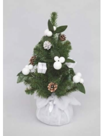 DECORATED WHITE TREE 60cm