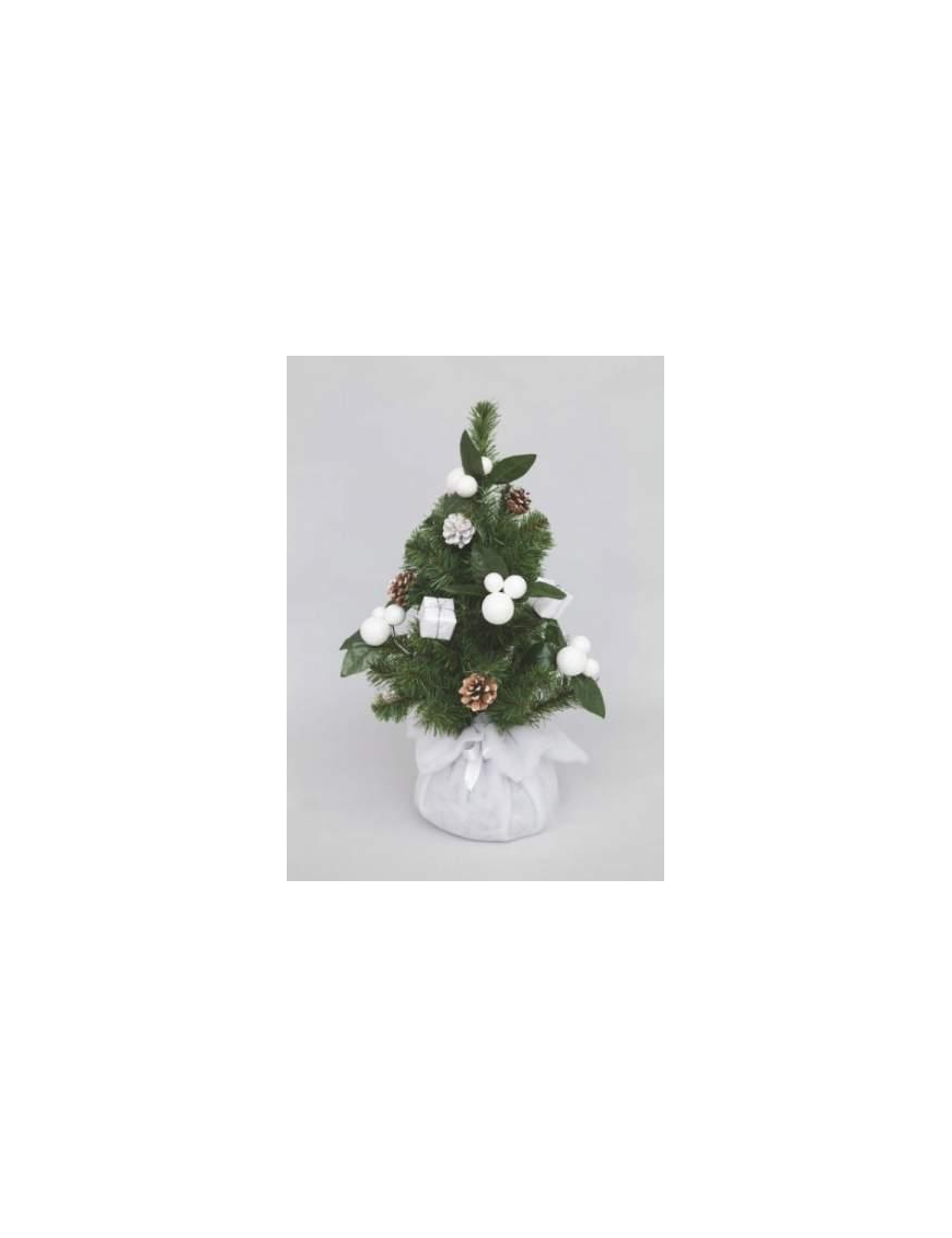 DECORATED WHITE TREE 60cm