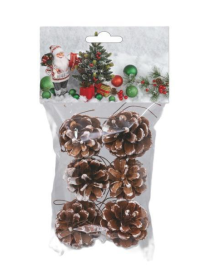 PIGNE INNEVATE 5cm 6pezzi