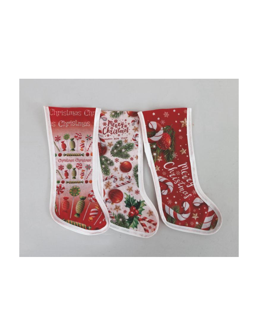 CALZA POLIESTERE 30cm DECORO CANDY