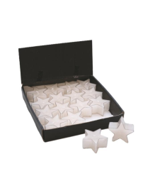 CREAM STAR CANDLE 3x5.5