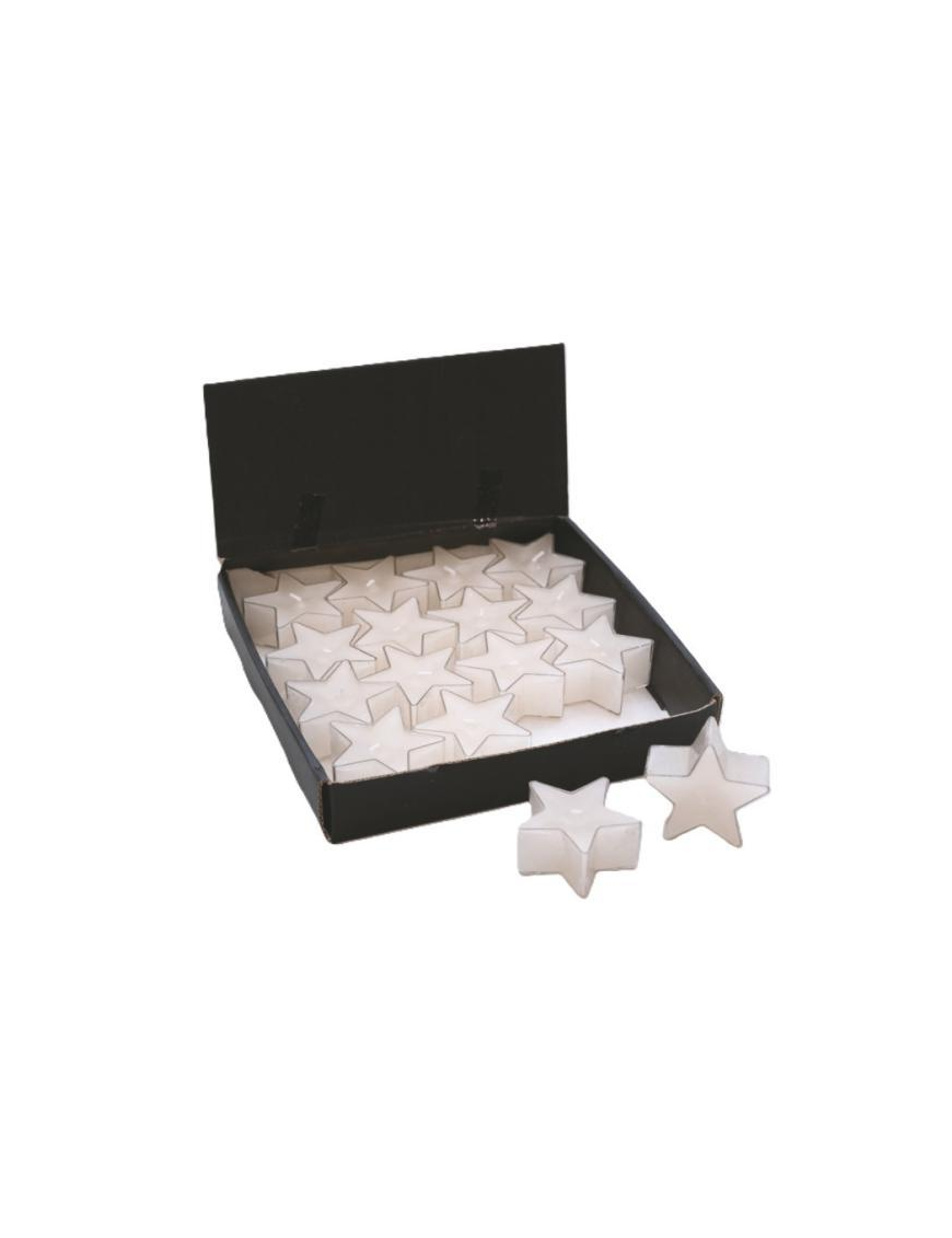 CREAM STAR CANDLE 3x5.5