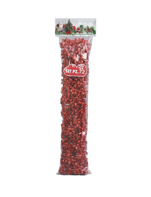 ROSETTES 8cm RED 72 pieces