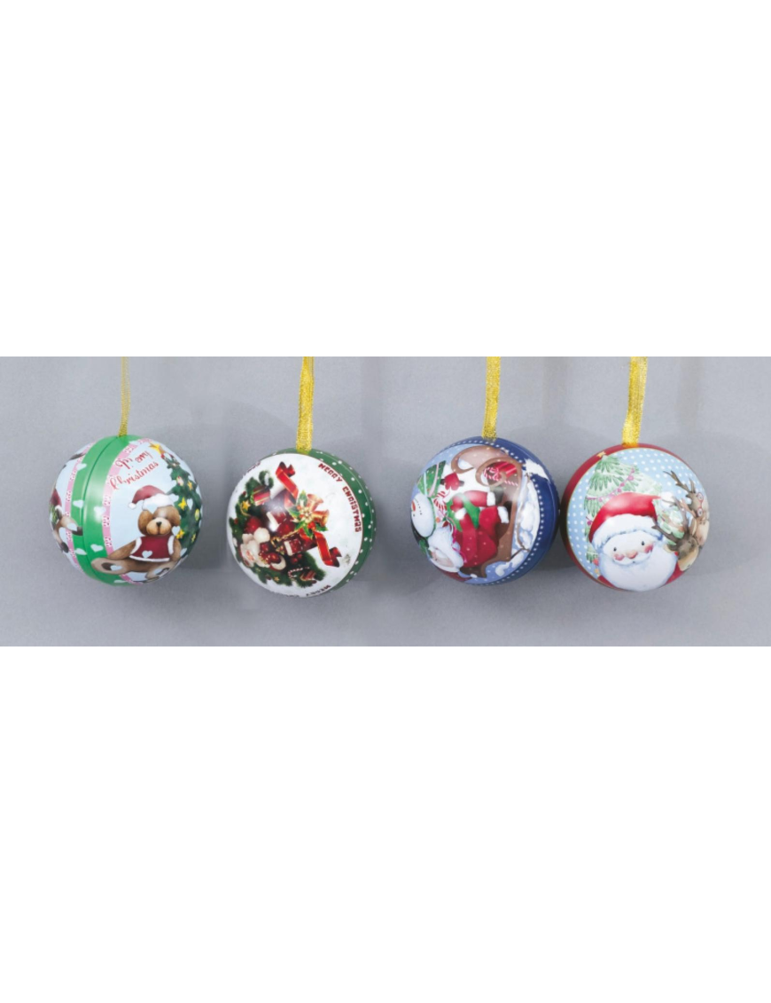 METAL BALL 65mm ASSORTED DECORATIONS
