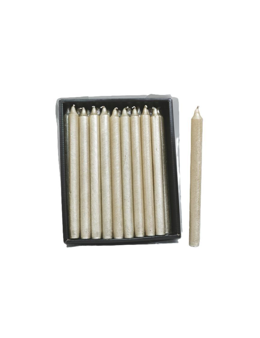 CANDELA CRESPATA 25cm ORO