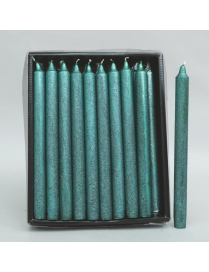 CANDELA CRESPATA 25cm VERDE