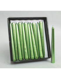 CANDELA GLITTER 20cm VERDE