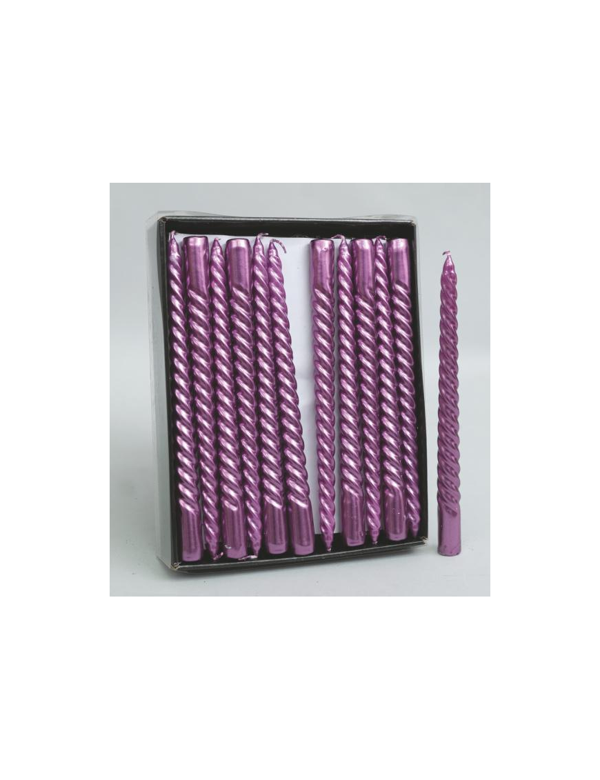 TORCIGLIONE FUCHSIA CANDLE 24cm