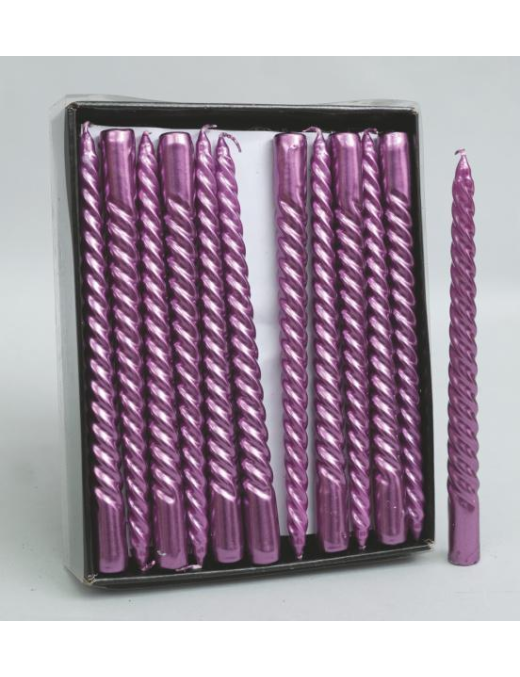 TORCIGLIONE FUCHSIA CANDLE 24cm