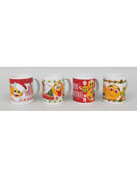 CERAMIC MUG 8x9.5cm SMILE DECORATION