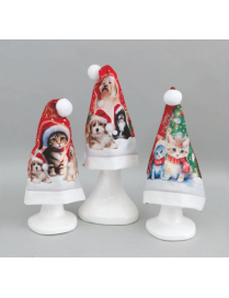 CAPPELLO POLIESTERE 32x36 DECORO ANIMALI