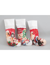 CLOTH SOCK 44cm ANIMAL DECORATION