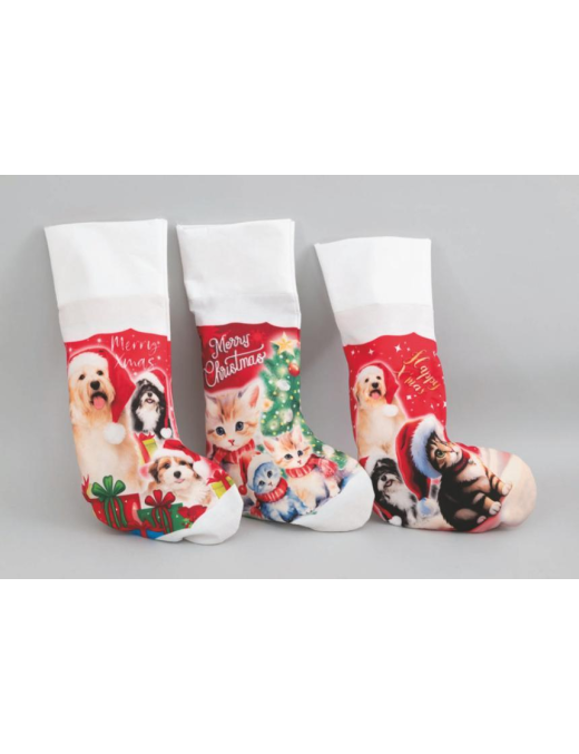 CLOTH SOCK 44cm ANIMAL DECORATION
