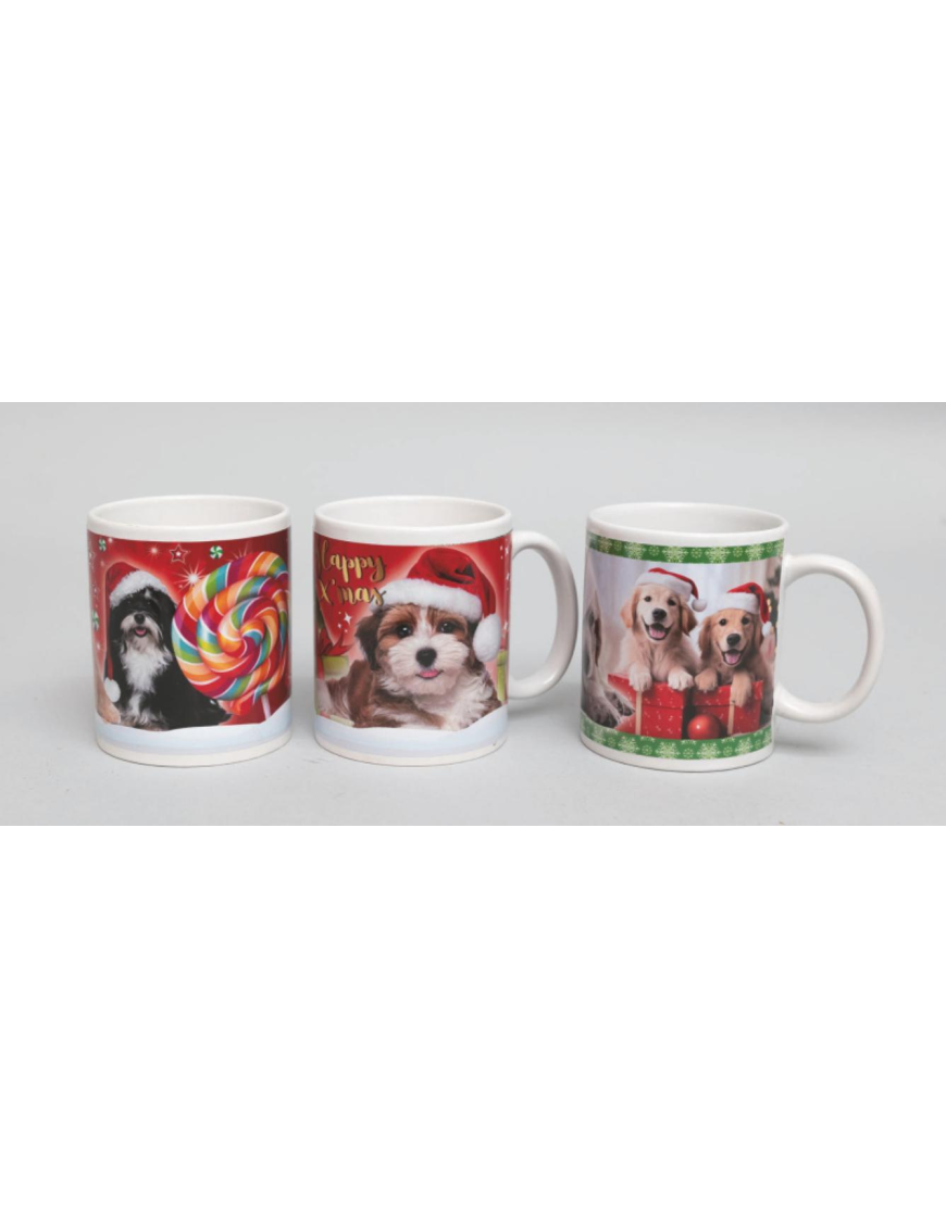 CERAMIC MUG 8x9.5cm DOG DECORATION