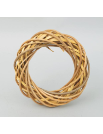 WICKER CROWN 20cm LIGHT COLOR