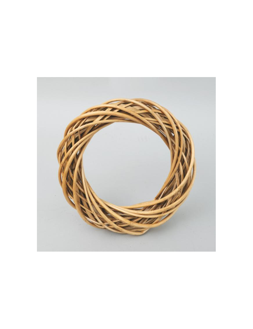 WICKER CROWN 25cm LIGHT COLOR