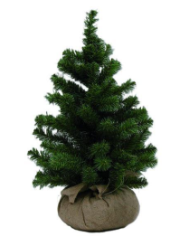 GREEN TREE 80cm JUTE BASE