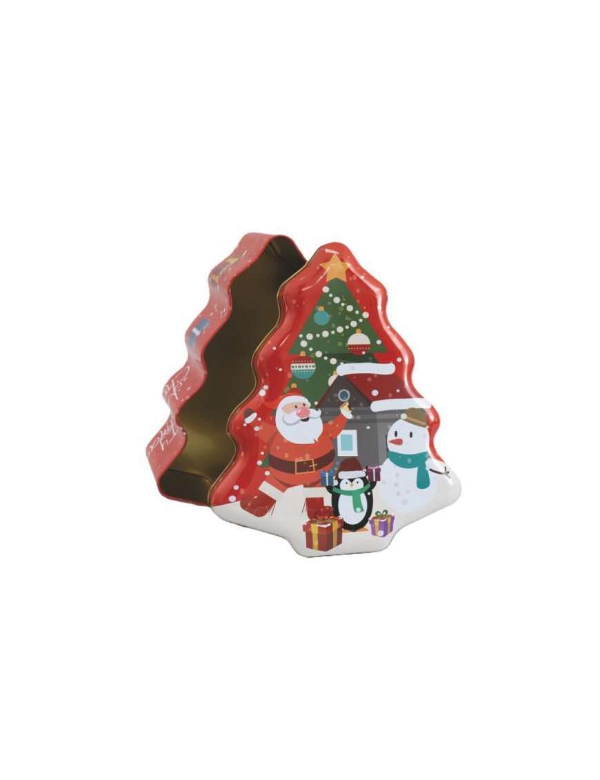 SCATOLA LATTA FORMA ALBERO 18cm
