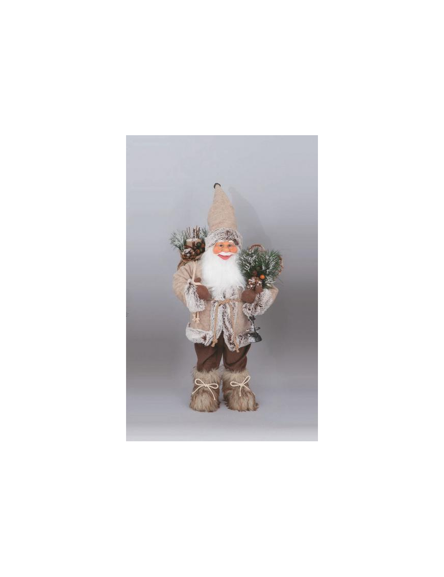BABBO NATALE MARRONE 60cm