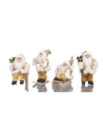BABBO NATALE ABITO ORO 17cm