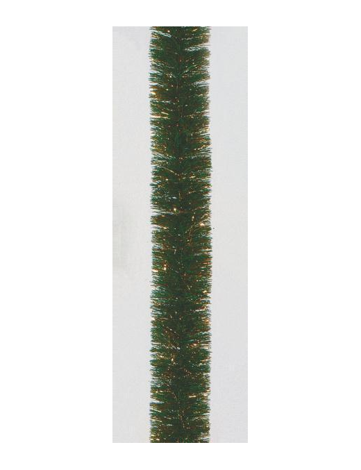 GREEN GARLAND mm 80X2.7m GOLD DECORATION