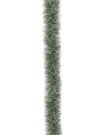 GREEN GARLAND mm150x2,7m WITH WHITE TIPS