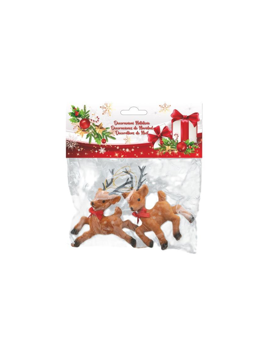 PVC HANGER DEER 13cm 2 pieces
