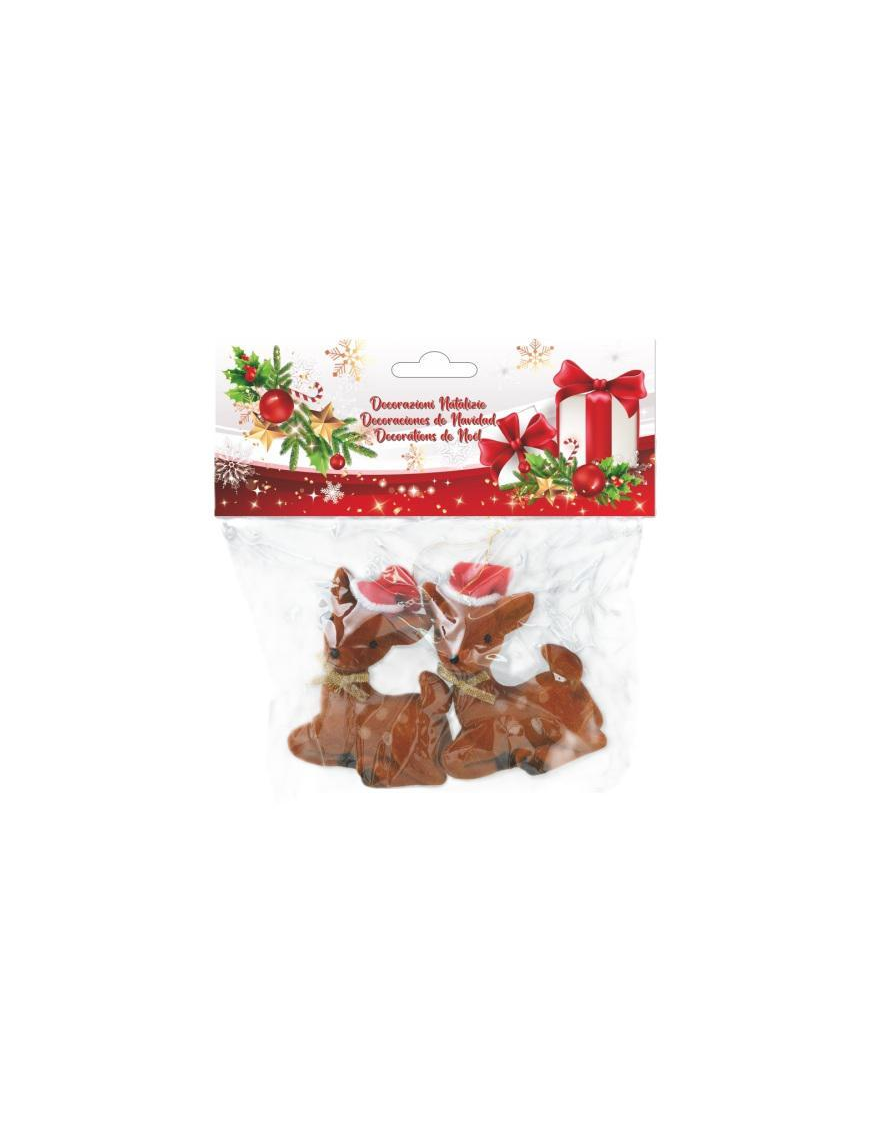 APPENDINO PVC CERBIATTO 9cm 2pezzi