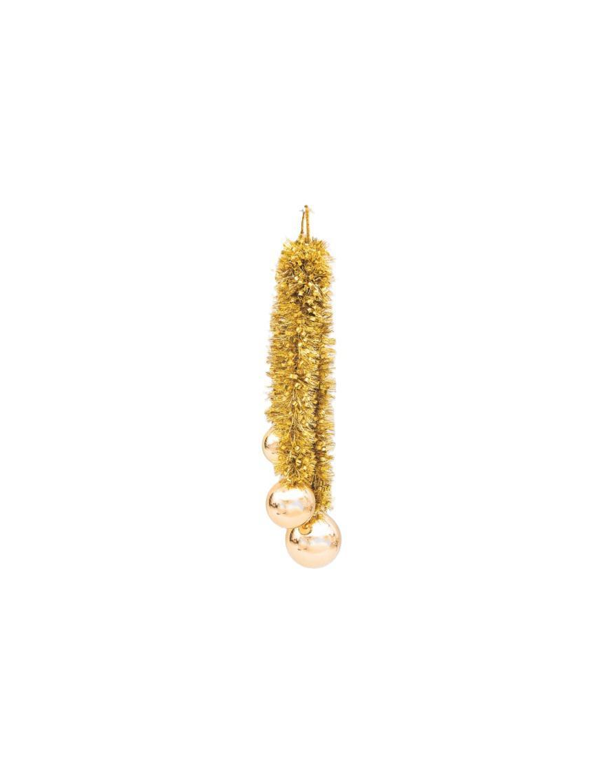 PENDENTE FILO ORO CON 4 SFERE 80cm