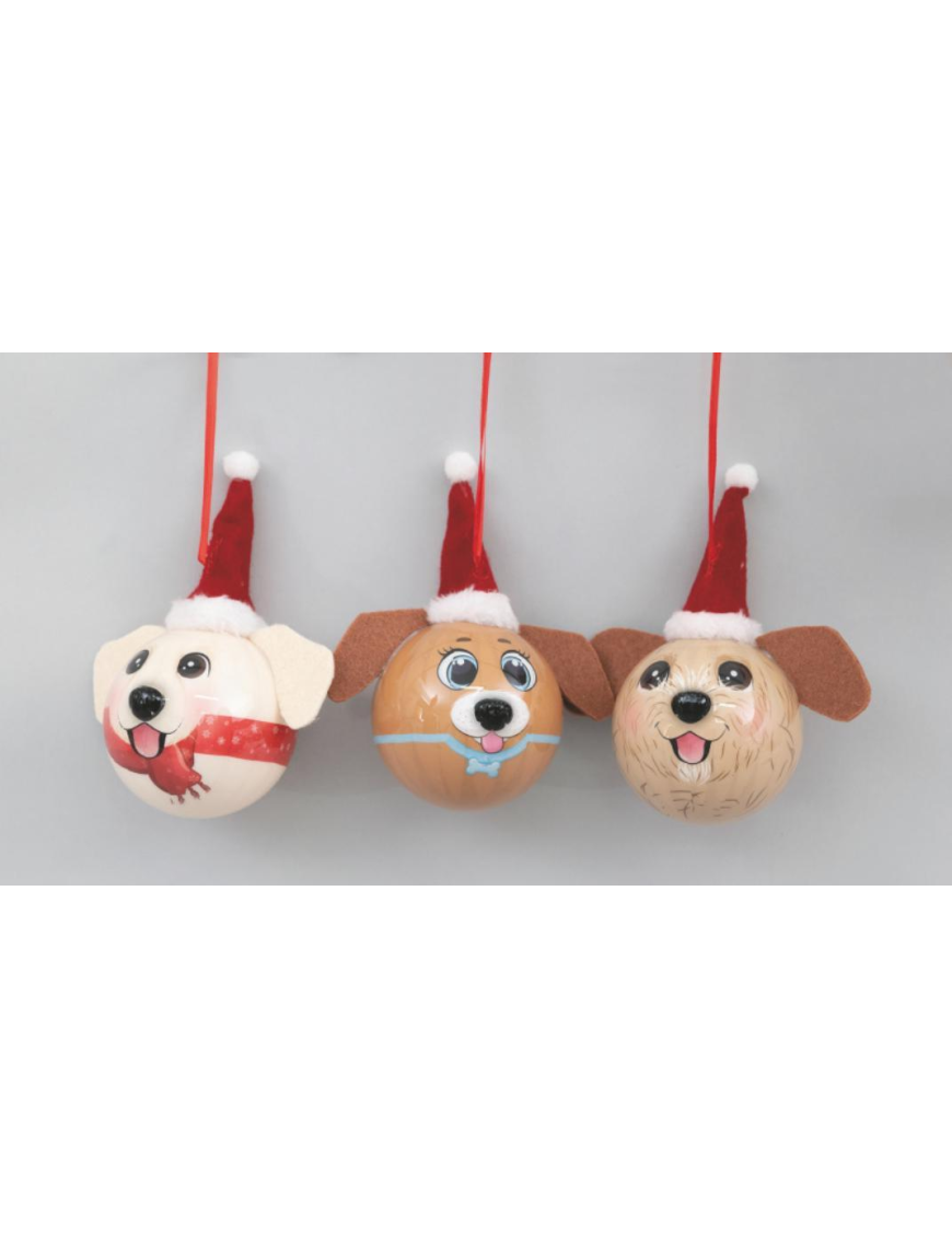 PVC DOG FACE BALL 80mm