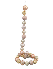 PVC BALL CHAIN ??1.8m GOLD/PINK