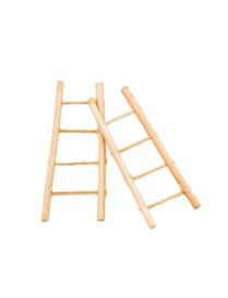ACCESSORI PRESEPE SCALA LEGNO 8cm 2pezzi