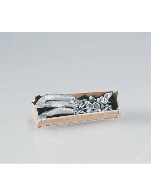 ACCESSORI PRESEPE TEGLIA CON PESCE 3x7cm