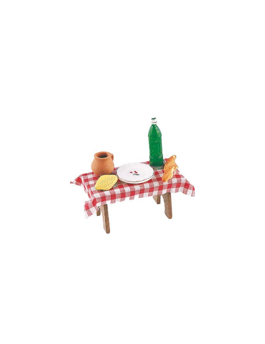 ACCESSORI PRESEPE TAVOLA IMBANDITA 6x7cm