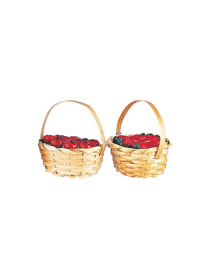 ACCESSORI PRESEPE CESTINO CON FRUTTA 4,5x6cm