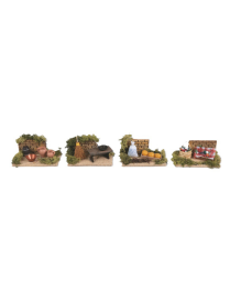 NATIVITY SCENE 9x15cm WITH KITCHEN ACCESSORIES