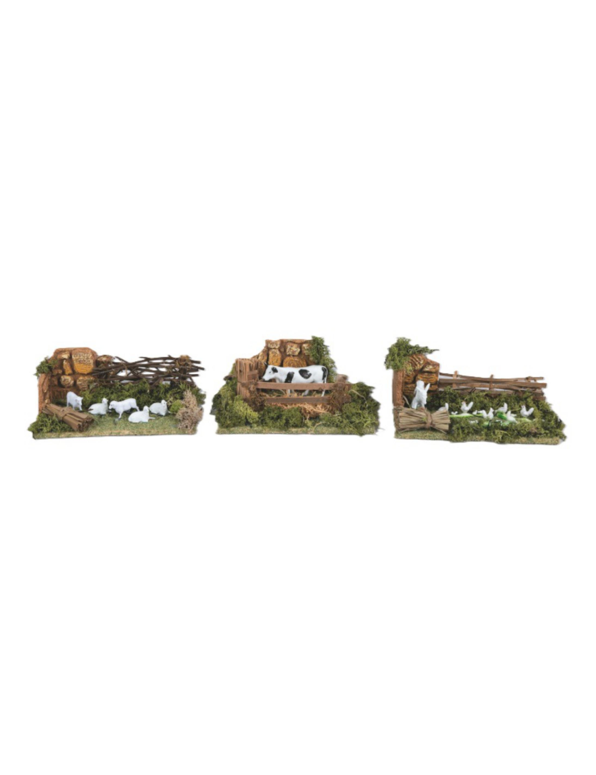NATIVITY SCENE 10.5x20cm WITH ANIMALS